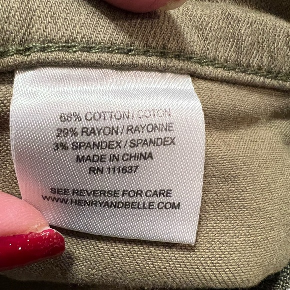 Meritage Mayfly Skinny Jeans Army Green Size 27 - Picture 7 of 10